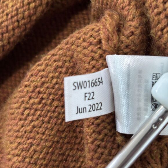 Smartwool Cozy Lodge Boyfriend Cardigan Sweater Women's Large Brown Merino Wool - Picture 9 of 9